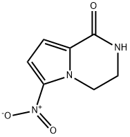 Pyrrolo[1,2-a]pyrazin-1(2H)-one, 3,4-dihydro-6-nitro- (9CI) 结构式