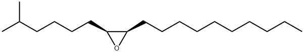 (2R,3S)-2-癸基-3-(5-甲基己基)环氧乙烷 结构式