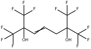 1,1,1,7,7,7-HEXAFLUORO-2,6-BIS(TRIFLUOROMETHYL)-3-HEPTENE-2,6-DIOL 结构式
