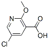 5-Chloro-2-MethoxynicotinicAcid 结构式