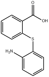 2-(2-氨基苯硫基)-苯甲酸 结构式