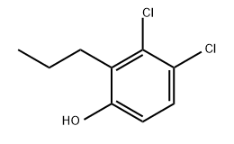 3,4-Dichloro-2-propylphenol 结构式