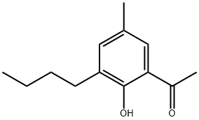 1-(3-Butyl-2-hydroxy-5-methylphenyl)ethanone 结构式