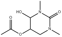 5-(Acetyloxy)-3,4,5,6-tetrahydro-4-hydroxy-1,3-dimethyl-2(1H)-pyrimidinone 结构式