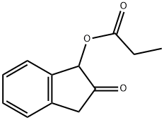 1,3-Dihydro-1-(1-oxopropoxy)-2H-inden-2-one 结构式