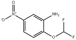 2-(二氟甲氧基)-5-硝基苯胺 结构式