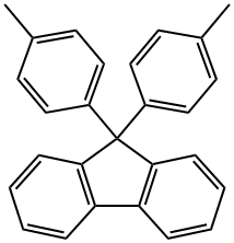 9,9-双(4-甲基苯基)-9H-芴 结构式