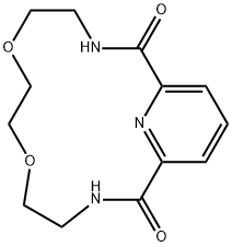 6,9-Dioxa-3,12,18-triazabicyclo[12.3.1]octadeca-1(18)14,16-triene-2,13-dione 结构式
