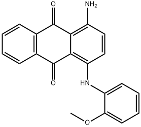 1-amino-4-[(2-methoxyphenyl)amino]anthraquinone 结构式