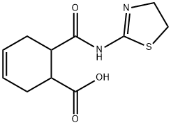 3-Cyclohexene-1-carboxylicacid,6-[[(4,5-dihydro-2-thiazolyl)amino]carbonyl]- 结构式