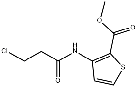 3-(3-氯丙酰胺基)噻吩-2-羧酸甲酯 结构式
