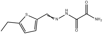 Acetic acid, aminooxo-, [(5-ethyl-2-thienyl)methylene]hydrazide (9CI) 结构式