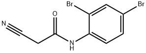 2-氰基-N-(2,4-二溴苯基)乙酰胺 结构式