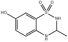 2H-1,2,4-Benzothiadiazin-7-ol, 3,4-dihydro-3-methyl-, 1,1-dioxide (9CI) 结构式