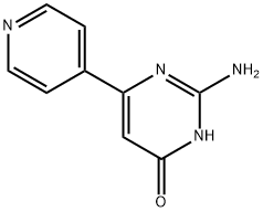 2-AMINO-6-PYRIDIN-4-YL-3H-PYRIMIDIN-4-ONE 结构式