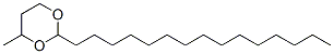 4-Methyl-2-pentadecyl-1,3-dioxane 结构式