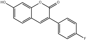 3-(4-氟苯基)-7-羟基-2H-苯并吡喃-2-酮 结构式