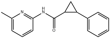 Cyclopropanecarboxamide, N-(6-methyl-2-pyridinyl)-2-phenyl- (9CI) 结构式