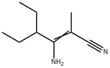 2-Hexenenitrile,  3-amino-4-ethyl-2-methyl- 结构式