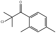 2-Chloro-1-(2,4-dimethylphenyl)-2-methyl-1-propanone 结构式