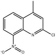 Quinoline, 2-chloro-4-methyl-8-nitro- 结构式