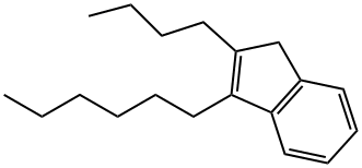 2-Butyl-3-hexyl-1H-indene 结构式