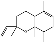 3,4,4a,7,8,8a-Hexahydro-2,5,8,8a-tetramethyl-2-vinyl-2H-1-benzopyran 结构式