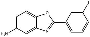 [2-(3-碘苯基)-1,3-苯并恶唑-5-基]胺 结构式