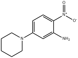 2-硝基-5-(哌啶-1-基)苯胺 结构式