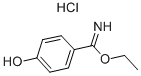 4-羟基苯甲亚胺酸乙酯盐酸盐 结构式