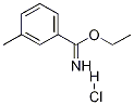 3-甲基苯-1-羧酰亚胺乙酯盐酸盐 结构式