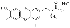 三碘代甲状腺素钠盐 结构式