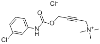 4-[N-(3-氯苯基)氨基甲酰氧]-2-丁炔基三甲基氯化铵 结构式