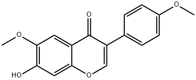 4',6-DIMETHOXY-7-HYDROXYISOFLAVONE 结构式