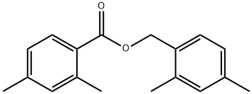 2,4-Dimethylbenzoic acid (2,4-dimethylphenyl)methyl ester 结构式