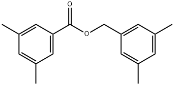 3,5-Dimethylbenzoic acid (3,5-dimethylphenyl)methyl ester 结构式