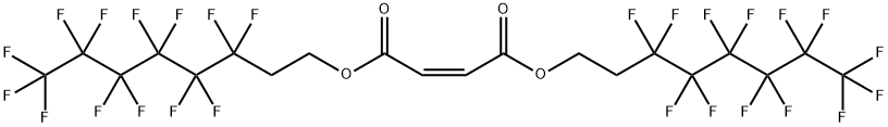 双(3,3,4,4,5,5,6,6,7,7,8,8,8-十三氟辛基)马来酸酯 结构式