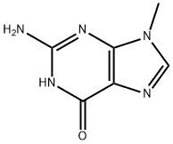 2-氨基-9-甲基-1H-嘌呤-6(9H)-酮 结构式