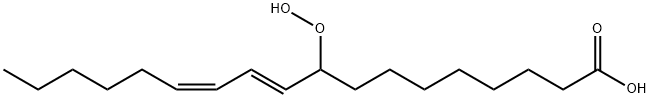 (10E,12Z)-9-hydroperoxyoctadeca-10,12-dienoic acid 结构式
