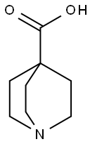 1-氮杂双环[2,2,2]辛烷-4-羧酸 结构式