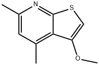 3-Methoxy-4,6-dimethylthieno[2.3-b]pyridine 结构式