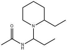 N-[1-(2-Ethylpiperidin-1-yl)propyl]acetamide 结构式