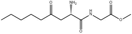 N-[(S)-2-Amino-1,4-dioxononyl]glycine methyl ester 结构式