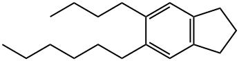 5-Butyl-6-hexyl-2,3-dihydro-1H-indene 结构式