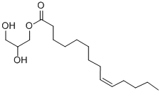 十四碳烯酸甘油单酯(顺-9) 结构式