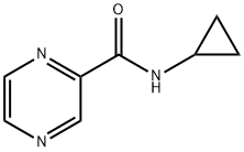 Pyrazinecarboxamide, N-cyclopropyl- (9CI) 结构式
