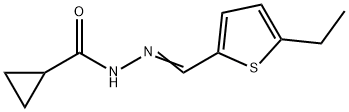 CYCLOPROPANECARBOXYLIC ACID, [(5-ETHYL-2-THIENYL)METHYLENE]HYDRAZIDE (9CI) 结构式