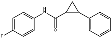 Cyclopropanecarboxamide, N-(4-fluorophenyl)-2-phenyl- (9CI) 结构式