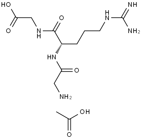 GLY-GLY-ARG ACETATE SALT 结构式