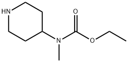 Carbamic  acid,  methyl-4-piperidinyl-,  ethyl  ester  (9CI) 结构式